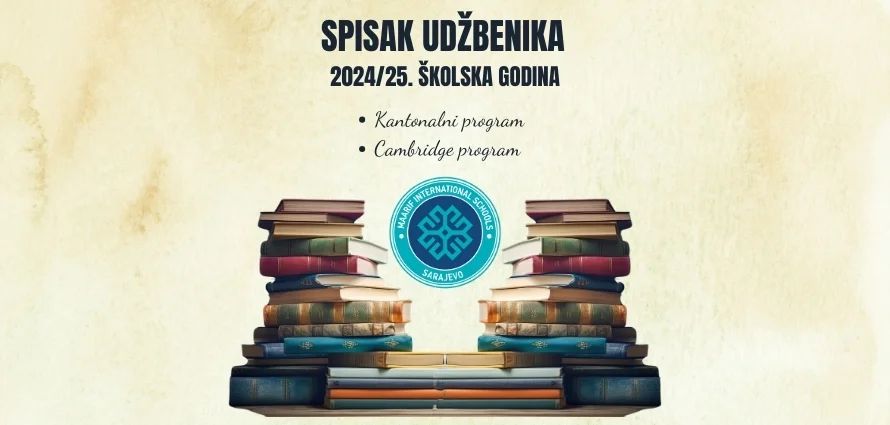 SPISAK UDŽBENIKA 2024/25. ŠKOLSKA GODINA